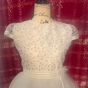 Charming Ivory Lace Kids Dress